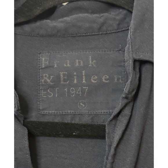 Frank & Eileen Black‎ Long Sleeve Button Up Shirt 100% Cotton Made in USA Size S - Picture 2 of 6